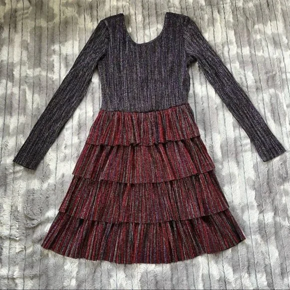 & OTHER STORIES Frills And Glitter Dress Size 10 - Picture 3 of 11